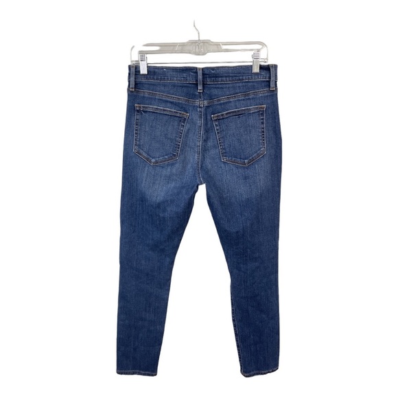 Ann Taylor LOFT Women's Skinny Ankle Jeans Size 10 30 Blue Distressed Stretchy - Picture 3 of 6